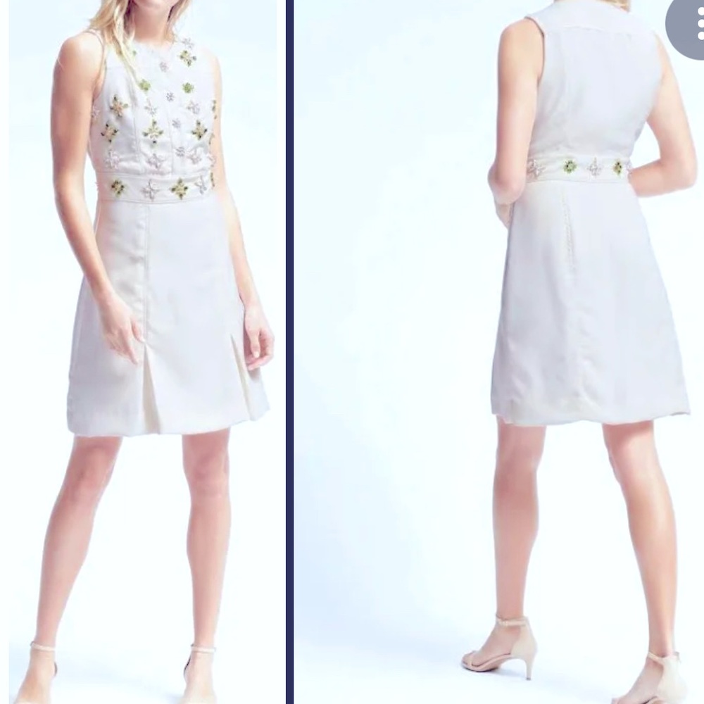 Banana Republic Embellished Fit & Flare Dress. Spring/Summer